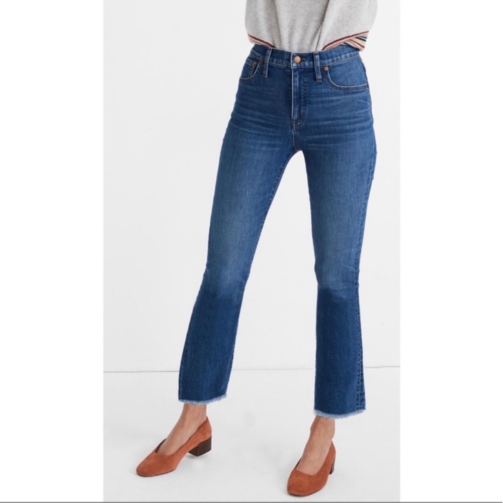 Madewell Cali Demi Boot Jeans Blue Size 29